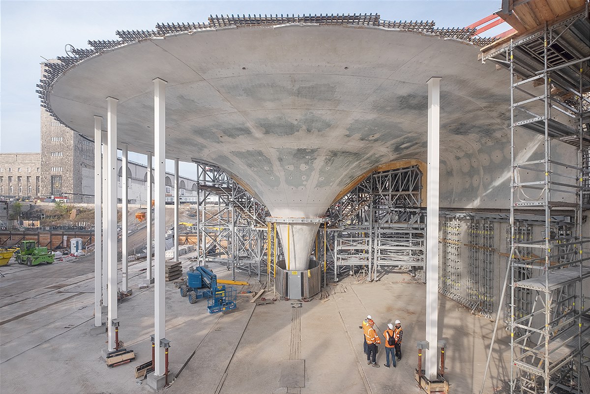 S21 - chalice-shaped pillars at Stuttgart’s new underground through station