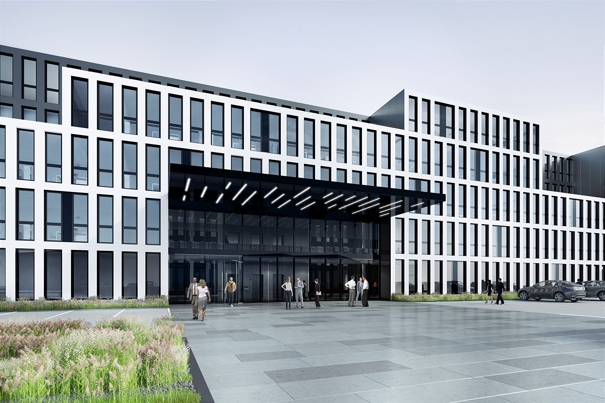 Visualisierung neues Konzernhaus in Köln