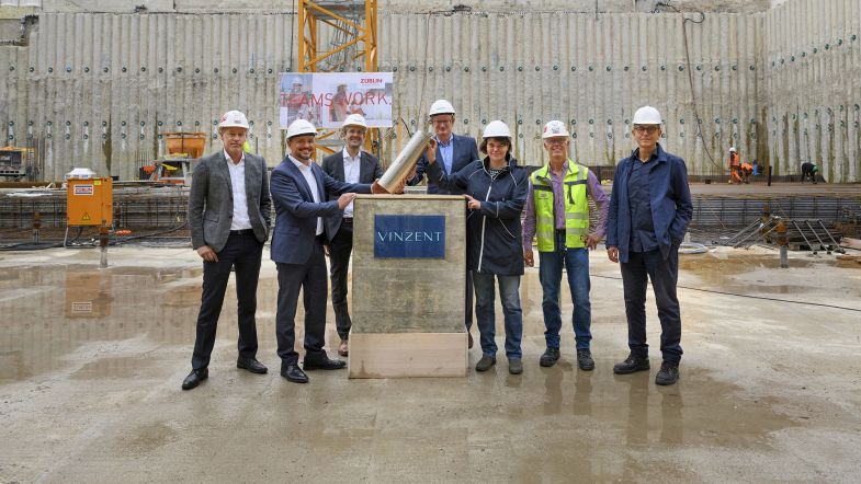 Ceremonial laying of the foundation stone for VINZENT