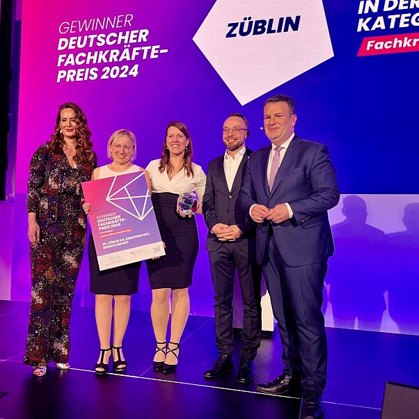 ZÜBLIN erhält den deutschen Fachkräftepreis in der Kategorie „Fachkräftezuwanderung