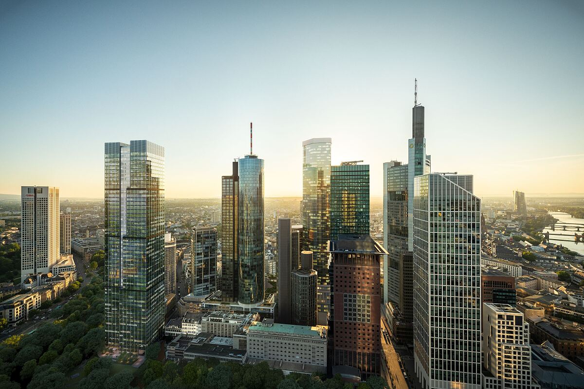 Central Business Tower Skyline Morning