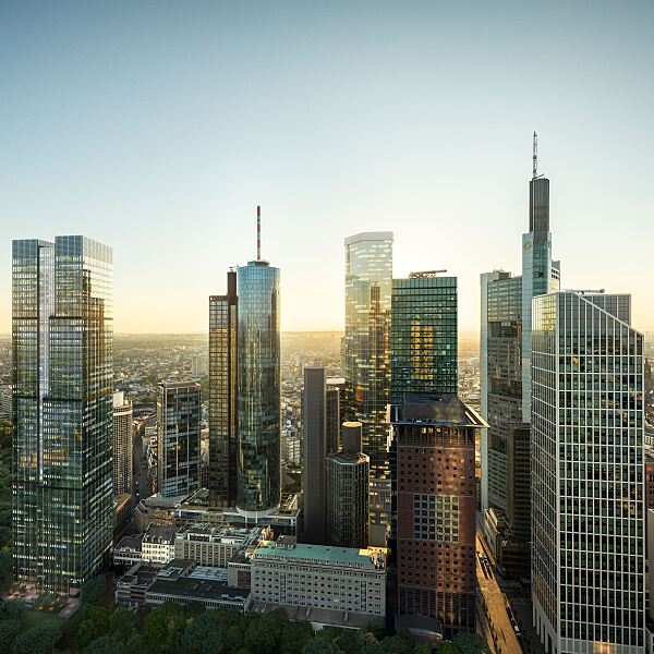 Central Business Tower Skyline Morning